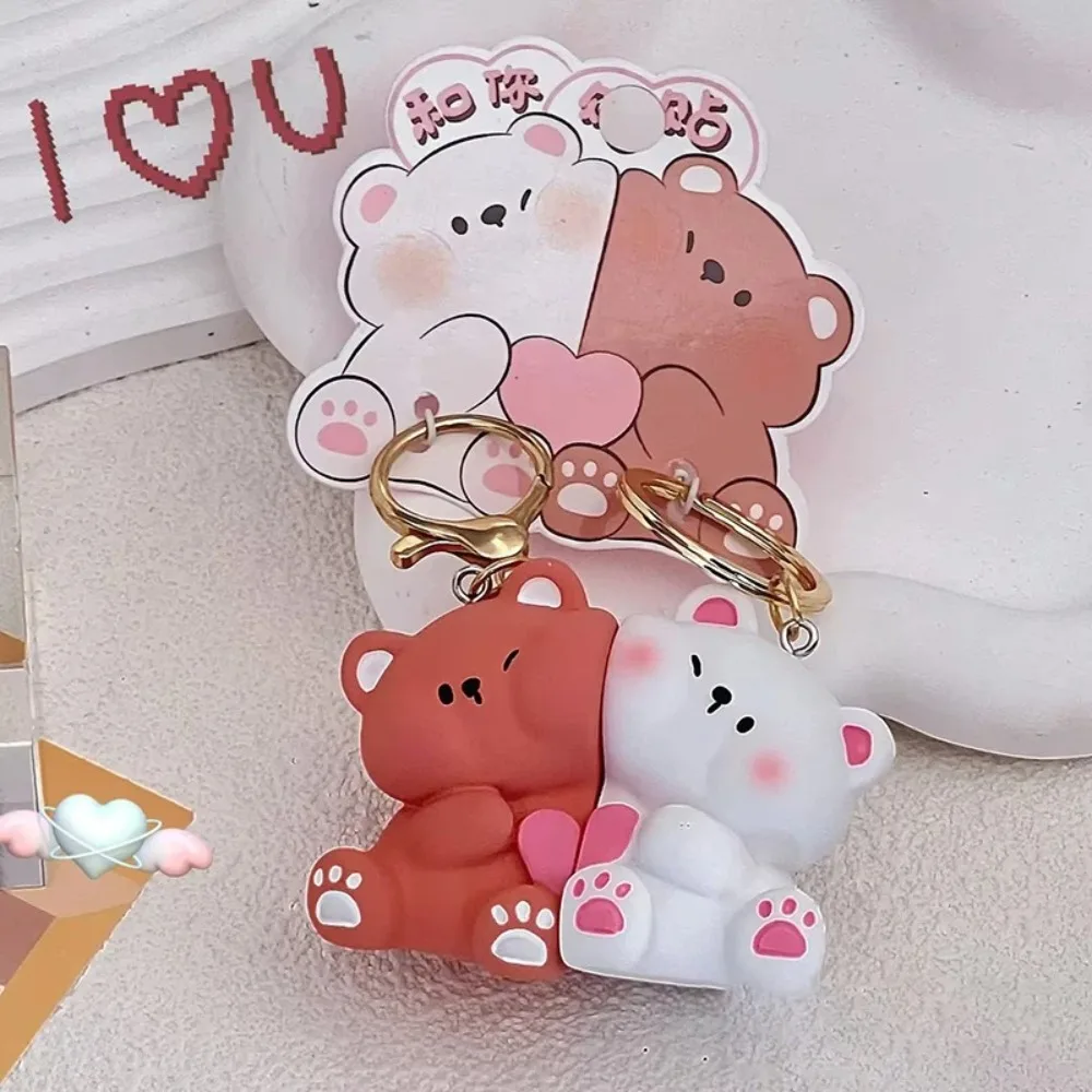 Mini Cat Keychain High Quality Resin Creative Key Ring Cute Couple Key Chain Men