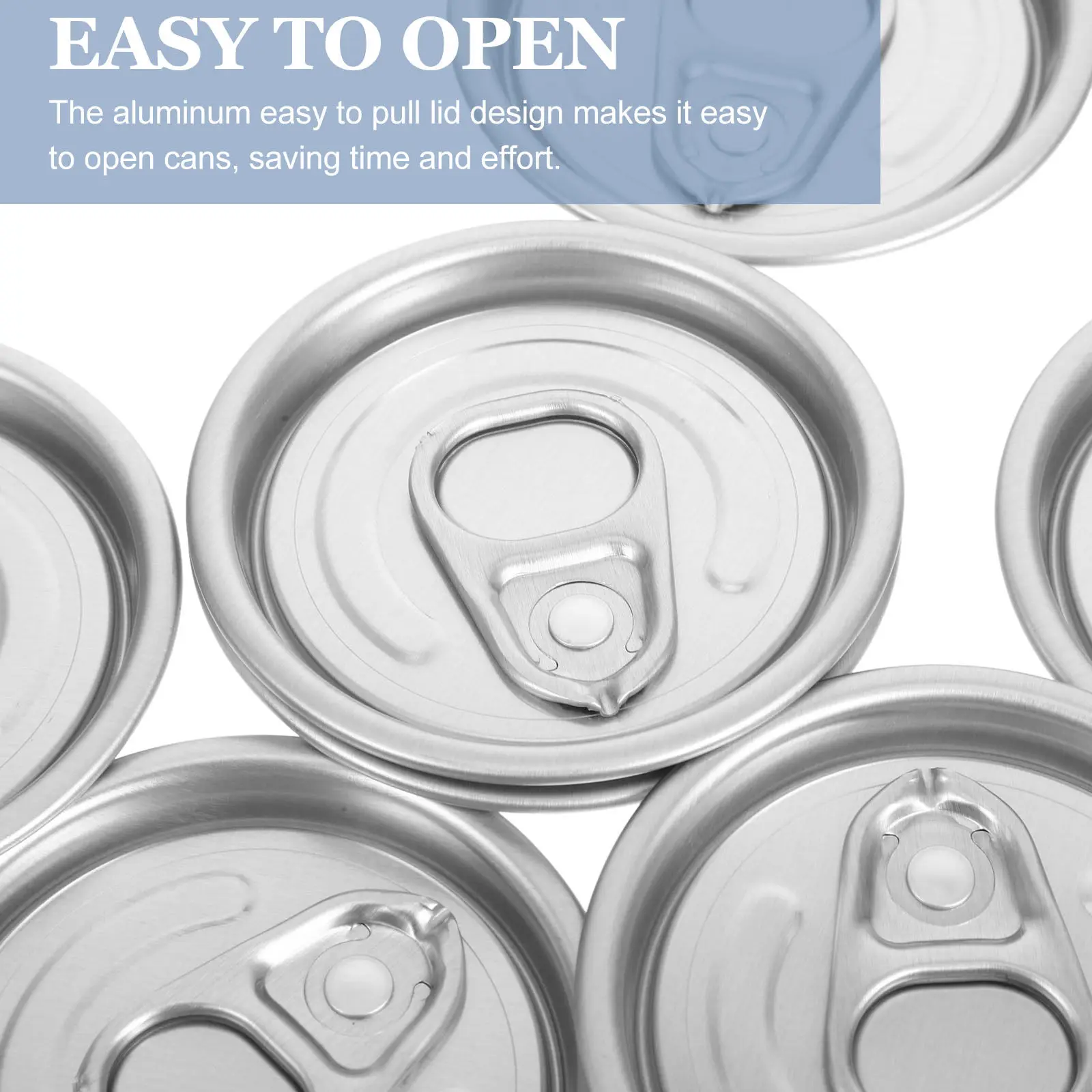10Pcs Aluminum Can Lids Easy Open Full Open Seal for Soda Beer Fizzy Drinks Carbonation Retention Leak Proof Beverage Cover