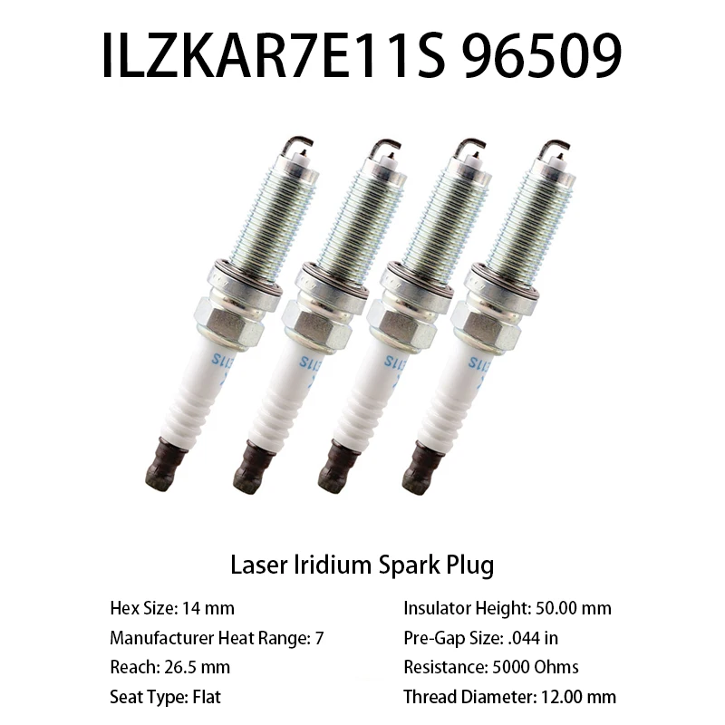 

4pcs Original Iridium Platinum Spark Plug ILZKAR7E11S 96509 Suitable For Some Models Of Accord CRV CDX etc