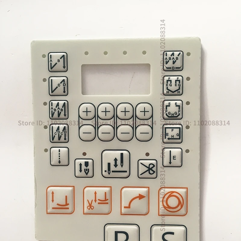 QIXING ZHONGBANG ZHONGYI ZOJE Control Box Operation Panel Sheet Board Membrane Keypad Switch Paper Sticker Industrial Sewing