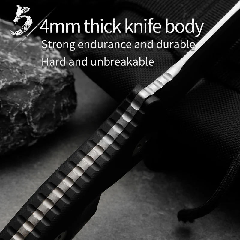 Высококачественная сталь M390, порошковая сталь, встроенный высокой твердости, острый уличный небольшой прямой нож, нож для выживания в дикой природе, h