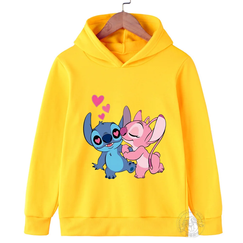 New Children\'s Cartoon Print Stitch Kawaii Fashion Comfortable Sweater Men\'s and Women\'s Sports Casual Shirt Multi color