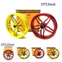 CNC Forged 12*2.5/2.15 in Aluminum Wheel hub Front Wheel Rims 3 Hole/5 Hole For Niu N1S NQI Uqi mqi2 u+b Electric Scooter Modify