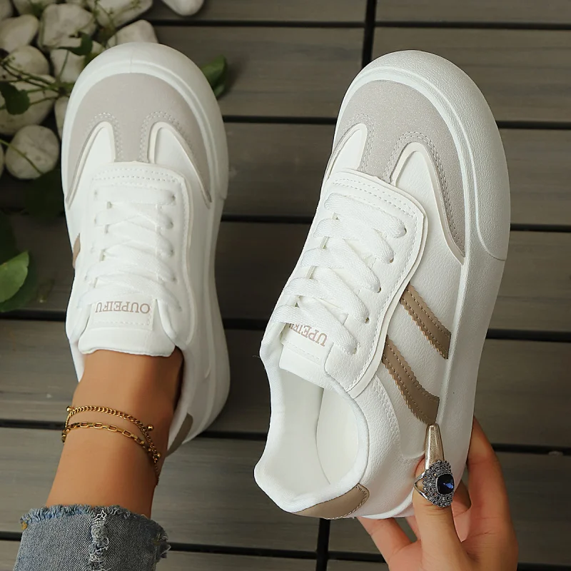 

Women's White Shoes 2025 Autumn New Style Student Versatile Sports Casual Shoes Lightweight Training Women's Sneakers
