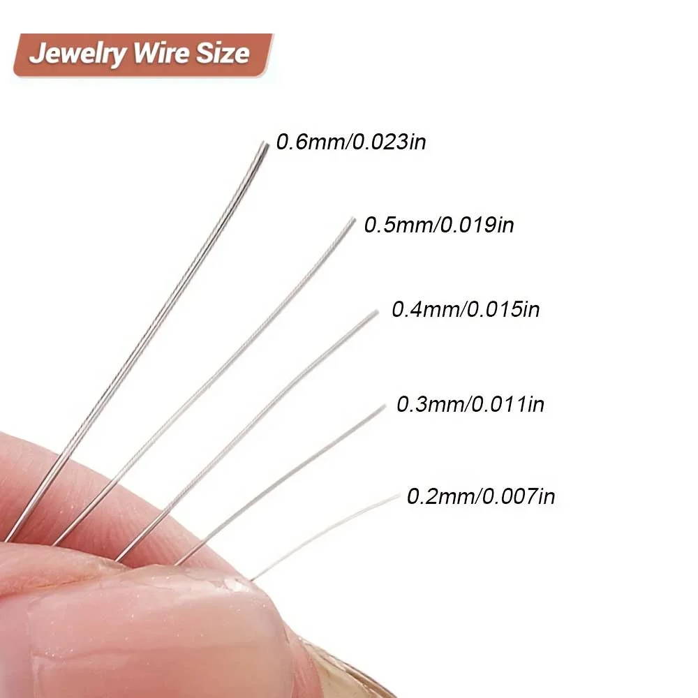 1-3Roll Stainless Steel Wire 0.1-1mm Durable Non-Elastic Craft Wire for DIY Jewelry Crafts&Outdoor Use with Ergonomic Handle