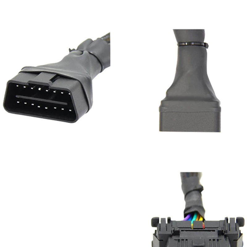 OBD2 Splitter 16 Pin OBD II Splitter Extension 1X Male And 2X Female Extension Cable Adapter (1FT/30CM) (1Pack)