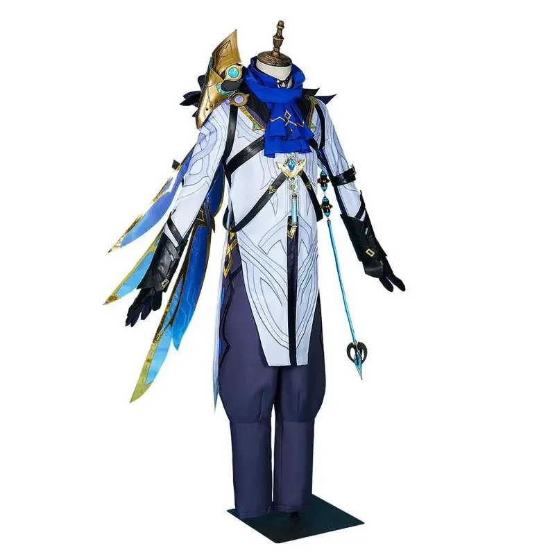 2025 11 Доктор Fatui Косплей Dottore Парик Обувь Сапоги Серьги Маска Хэллоуин Вечеринка Аниме Игровой Костюм Аксессуары