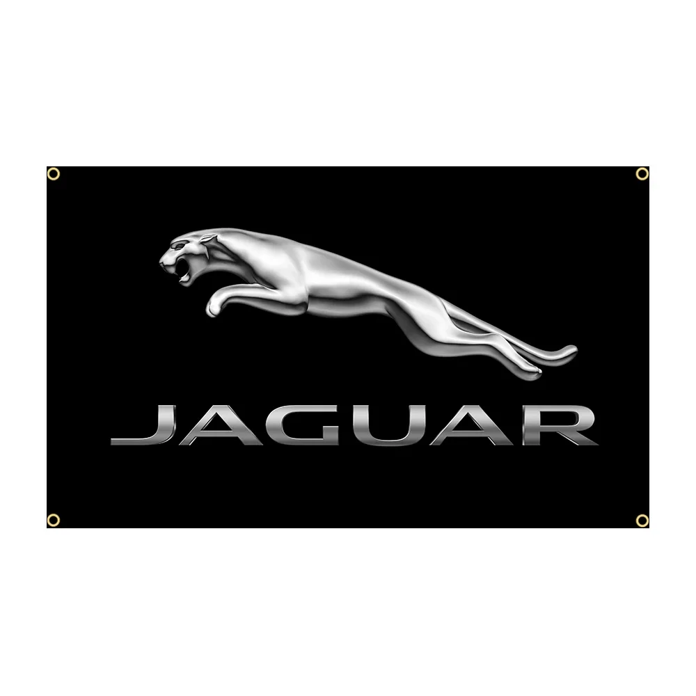 FLAGDOM 90 x150cm JAGUARs Car Racing Decor Flag 3x5 Ft Banner Indoor Outdoor Decoration