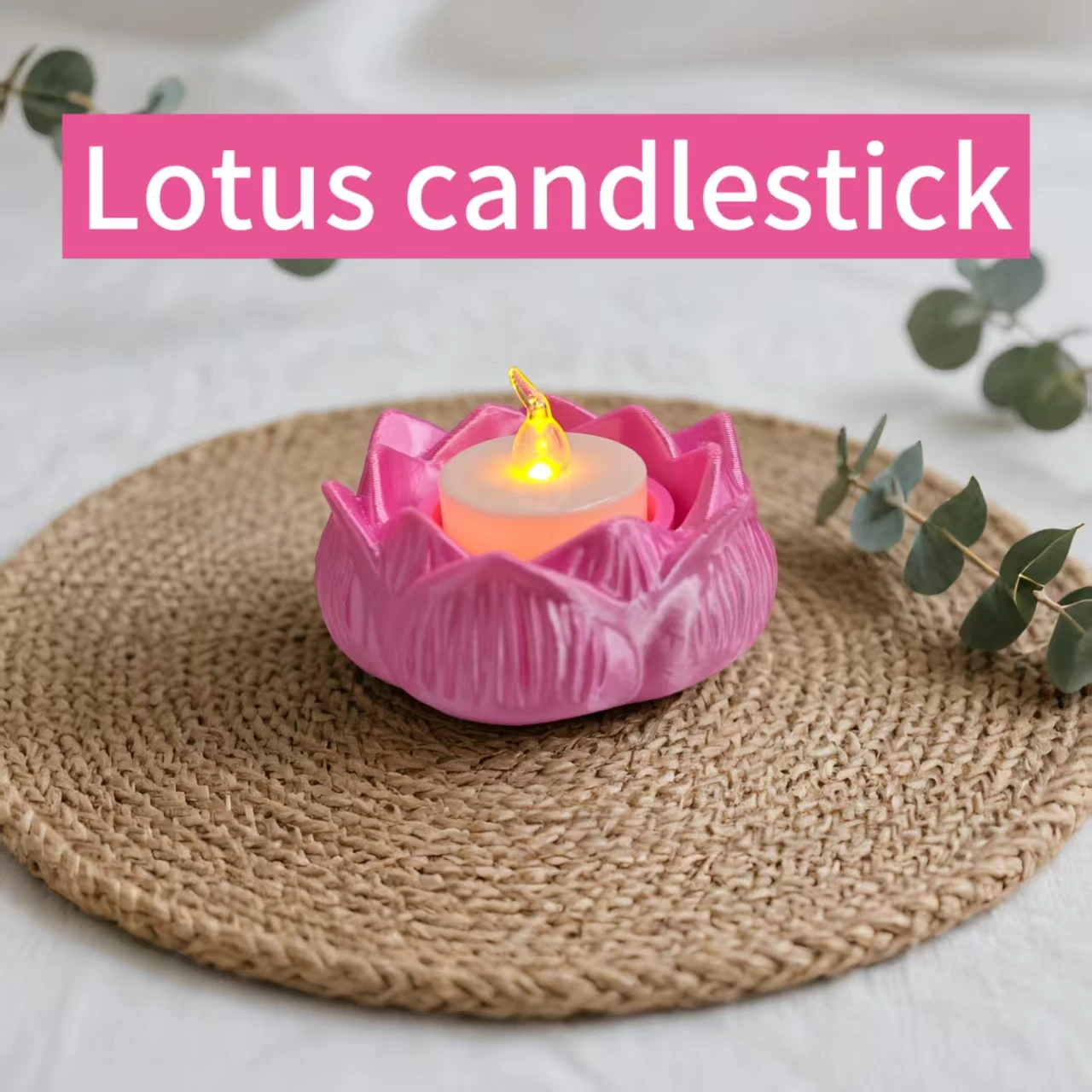 Lotus candle holder - Home decoration item - Adds romance to your life