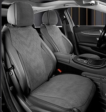 High-end Suede Universal All Seasons Car Seat Cover Breathable Perforated Suede Leather Luxury Car SUV Seat Cover Protection