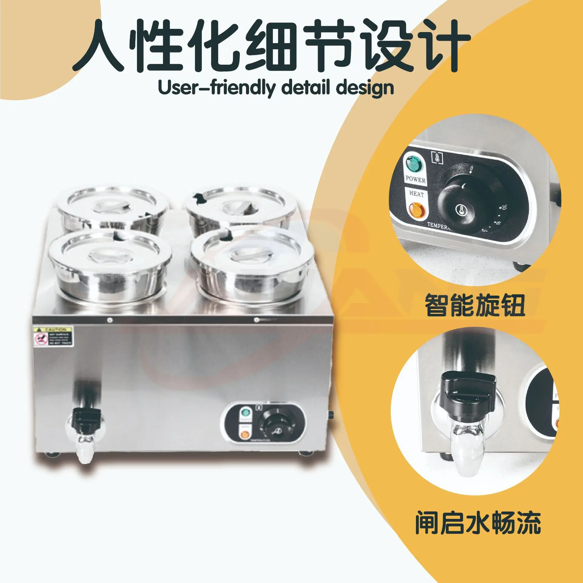 

Direct Sales Electric Thermal Insulation Soup Pond Commercial 4L7L Thermal Insulation Soup Bucket Delivery Stainless Steel