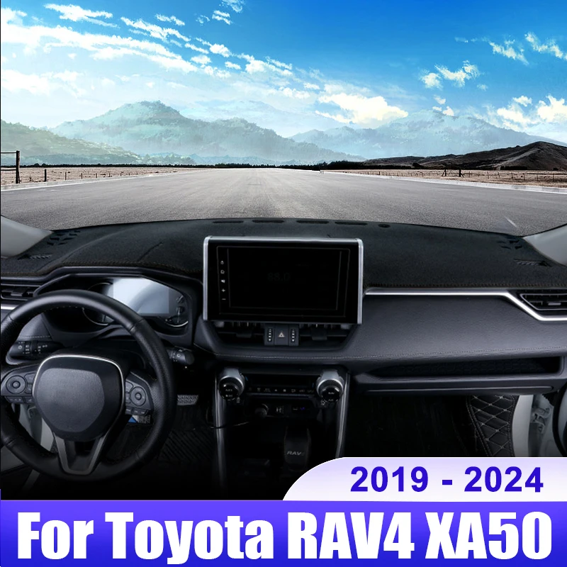 

For Toyota RAV4 XA50 2019 2020 2021 2022 2023 2024 RAV 4 Hybrid Car Dashboard Cover Dash Mat Sun Shade Pad Accessories