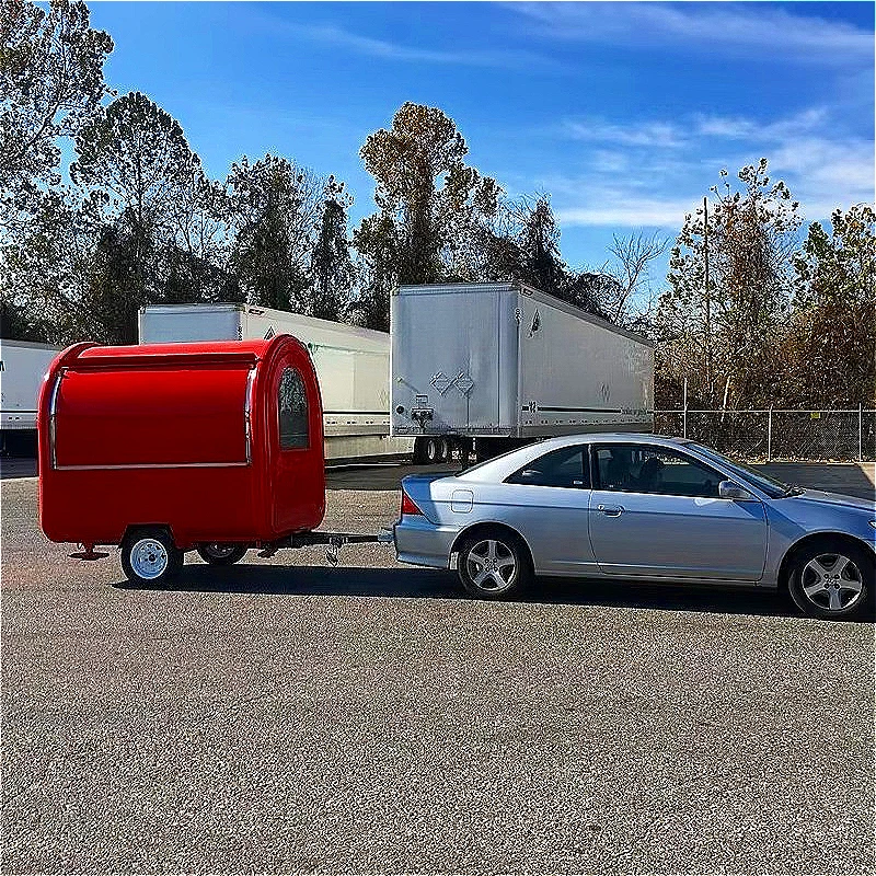 Mobile Breakfast and Lunch Cart Customized Cart with Griddle Toaster and Coffee Urn for Corporate Campuses and Industrial Areas