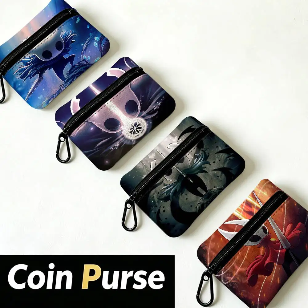 H-Hollow K-Knight Cute Wear-resistant Oxford Cloth Coin Purse Portable Backpack Hanging Card Storage Bag