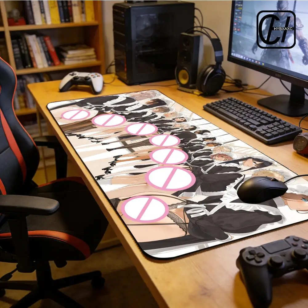 S-Sexy Big B-BBBoobs Mouse Pads XXL Mouse Pad Large Non-Slip Lock Edge Keyboard Pad Anti-Slip Gaming Desk Mat Office Pad XAXC