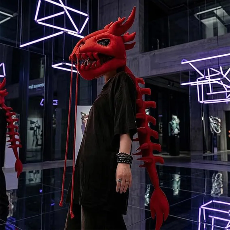 3D Dinosaurier-Skelett-Kostüm mit Wirbelsäulenverlängerung, Realistische Dinosaurier-Wirbelsäulen-Kostüme für Cosplay-Requisiten und Partys – Detail 1