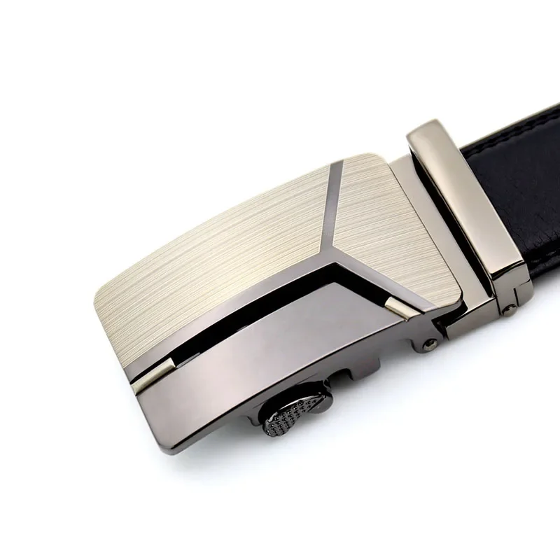 

Men‘s Automatic Buckle Ratchet Leather Belt Size 80-170cm