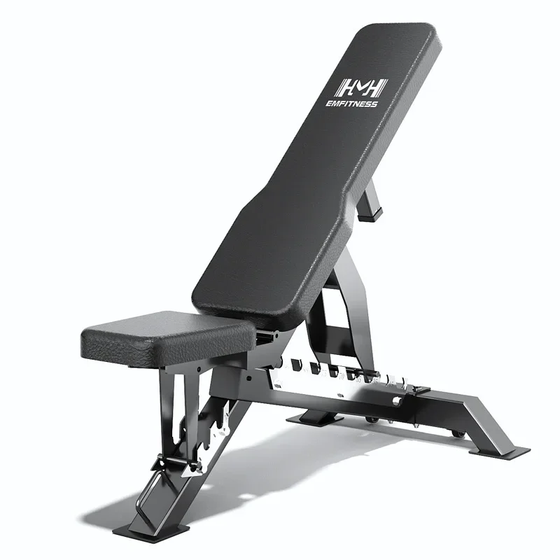 Foldable bench press stool Commercial dumbbell stool multi-functional supine board fitness chair Sitting bench press auxiliary