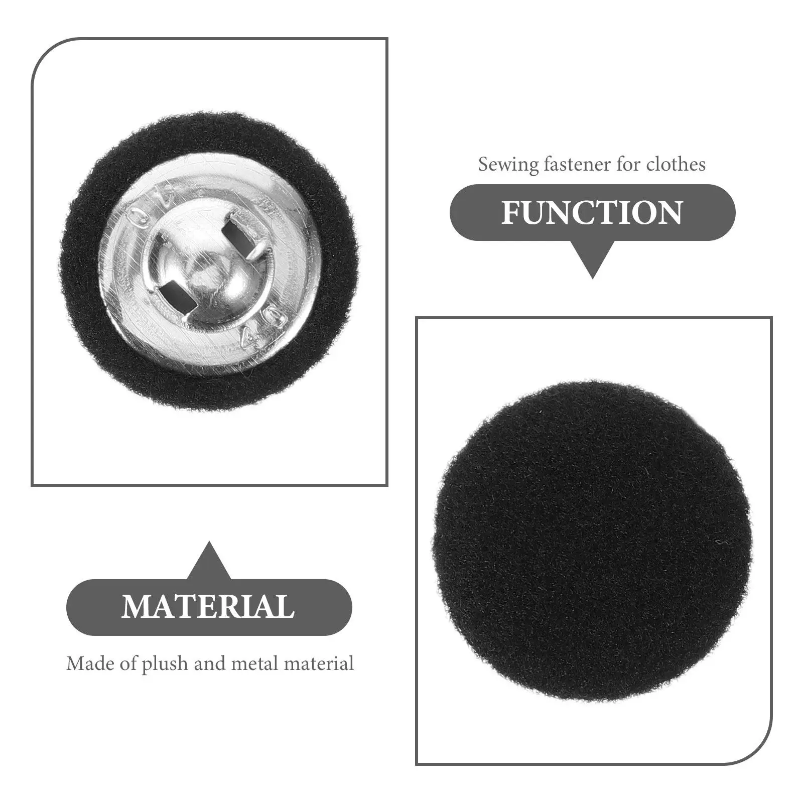 10Pcs Buttons Reusable Buttons Set For Cloth Repair Round Sewing Cloaks Coats Sweaters Clothing