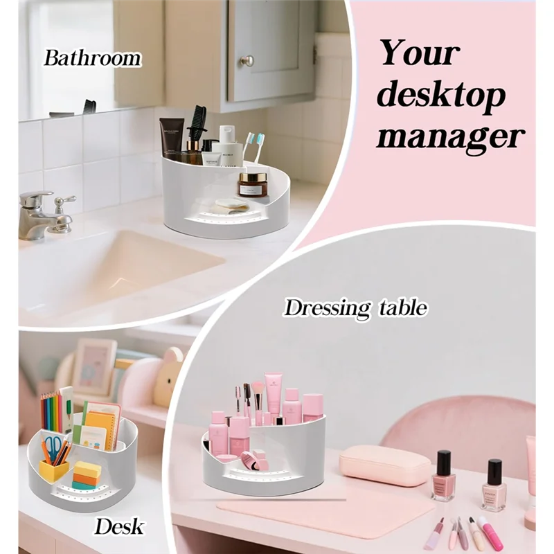 ^Arrival Drill Bit Holder 18 Hole Nail Drill Holder Nails Drill Bit Stand Nails Desk Organizer Professional Nails Storage White