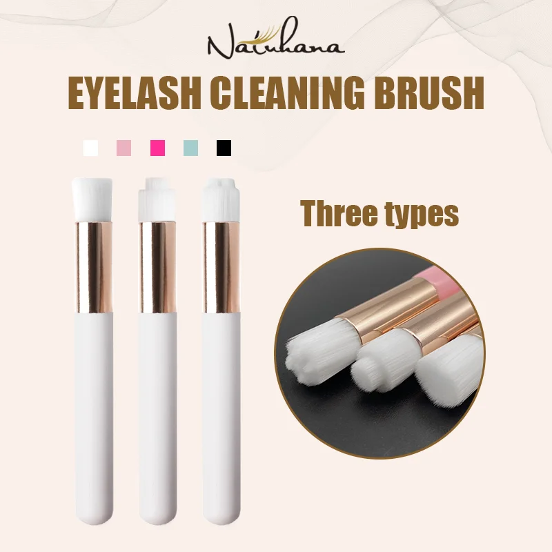 NATUHANA  Eyelash Cleaning Brush Lash Shampoo Cleansing Kits Eye Foam Cleanser Makeup Brushes Professional Makeup Tools