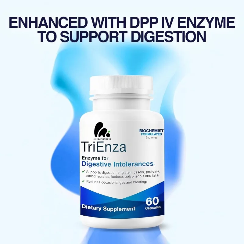 TriEnza Capsule Broad Spectrum Enzyme - Supports digestion of food proteins, carbohydrates, and phenols