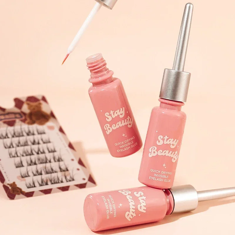 Szybkoschnący niewidoczny klej do sztucznych rzęs Stylizacja Przezroczysty naturalny klej do przedłużania sztucznych rzęs Samoprzylepny wodoodporny makijaż