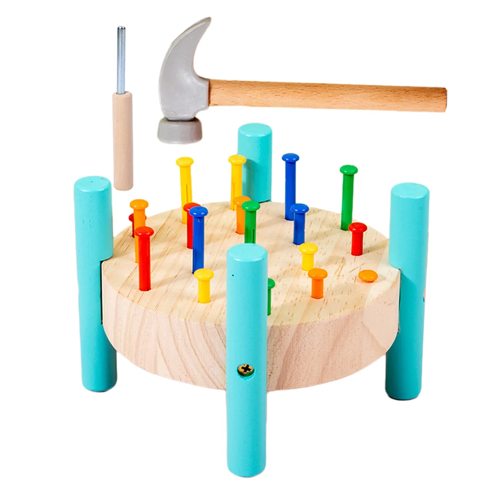 Hammer Toy Toddler Workbench Children's Early Education Educational Nailing Table Metal Kids