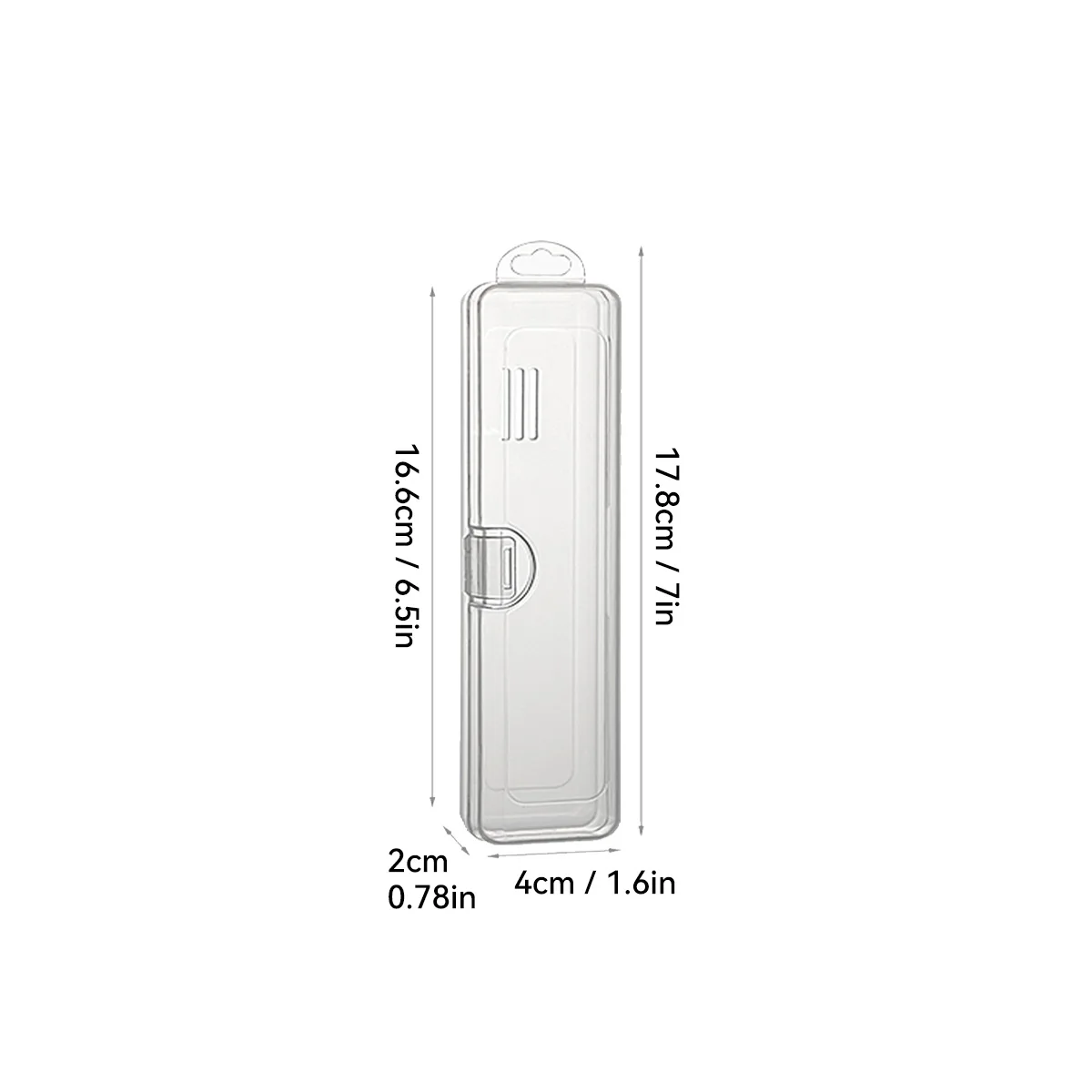 Schrijfwarenorganizer Transparante plastic potloodendoos Kantoor Draagbare opbergdoos voor penselen, schilderen, potloden, aquarelpen
