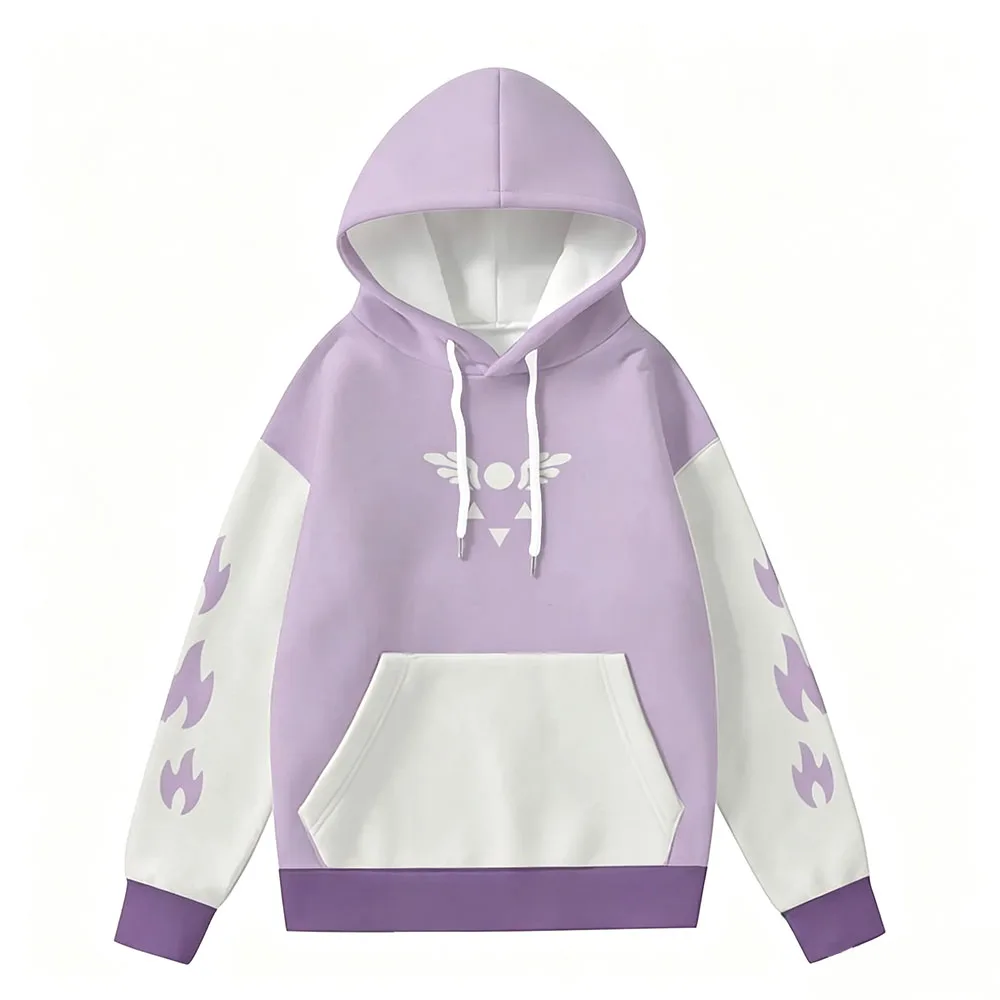 Toriel Undertale Cosplay Hoodies Langarm-Kapuzenpullover mit Kordelzug, Grafikdruck, Tasche, locker geschnitten, lässige Streetwear – Detail 3