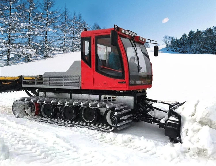 Factory Hot Sales Full Electric Tracked Vehicle Best Service Snow Cleaning Machine Blower Groomer  Compressed Snow Groomer