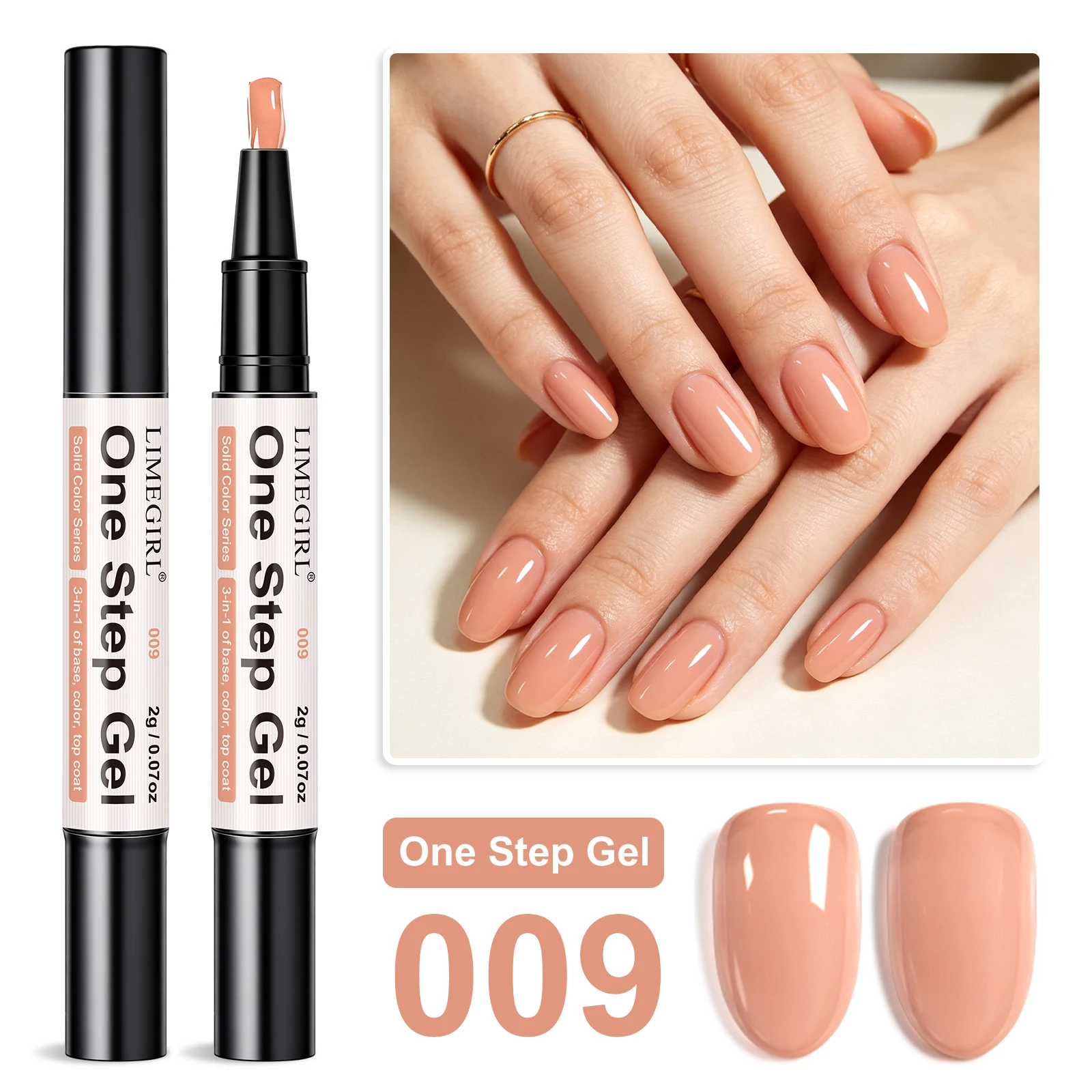 LIMEGIRL 48 Farben Gel-Nagellackstift, 3-in-1-Gel-Nagellack, schnell trocknender, langlebiger Graffiti-Malpinsel für Reisen im Freien