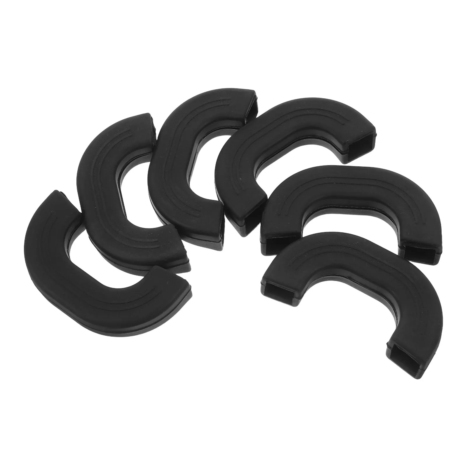 6 قطعة وعاء سيليكون مقبض يغطي مقاومة للحرارة مكافحة تحرق كم المطبخ بوثولدر حامي قفازات الفرن وعاء قبضة كم #3