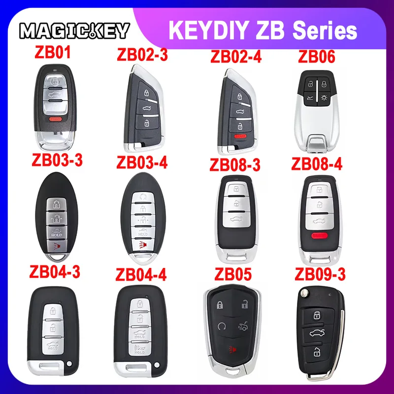 

KEYDIY Original ZB Smart Key ZB01 ZB02 ZB03 ZB04 ZB05 ZB06 ZB08 ZB09 Series Remote Control for KD-X2 KD MAX Key Programmer
