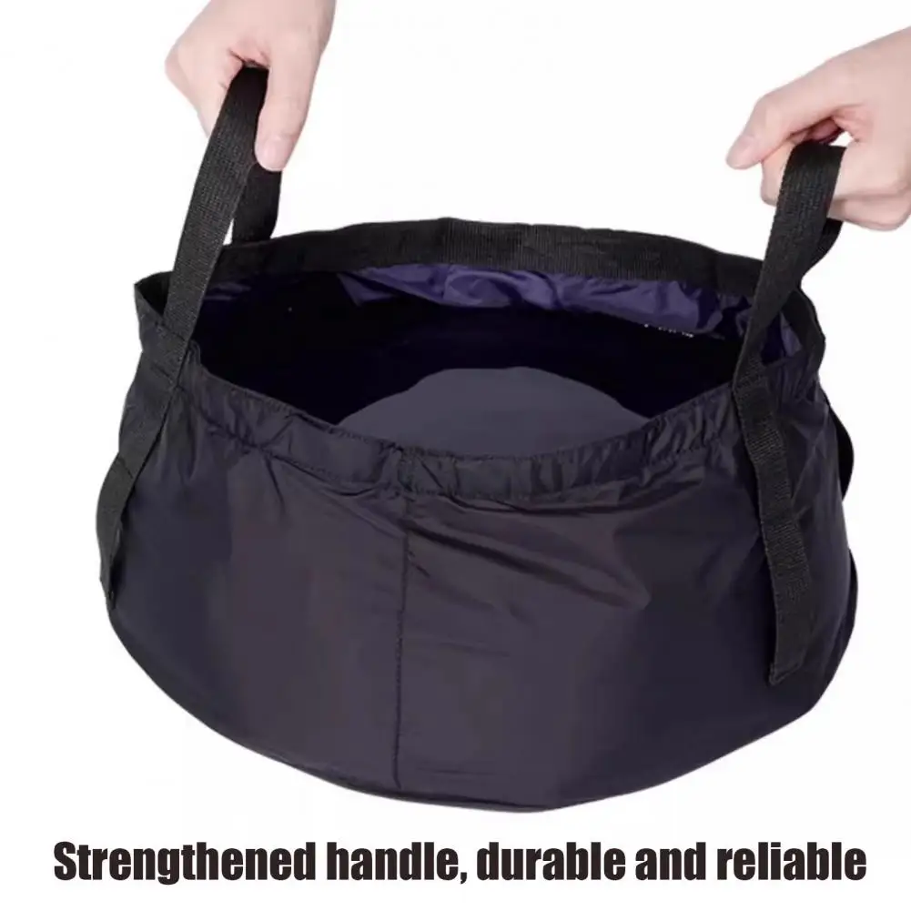 Foldable Basin Portable Foldable Water Basin with Thickened Oxford Fabric Collapsible Bucket with Handle for Camping Outdoor