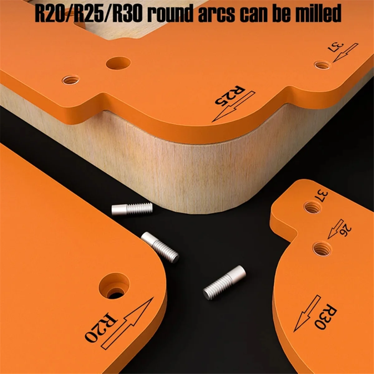 BAAQ アーク半径トリミングワードローブ埋め込みハンドルなしスロッティングスイッチングソケット穴あけ穴ロケータ開口部テンプレート