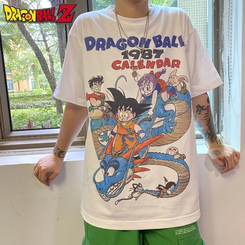 Dragon Ball Anime Harajuku Print T Shirt Figure Son Goku Cosplay Oversized T Shirt Hip Hop Kids Streetwear Men Clothing Tee Tops