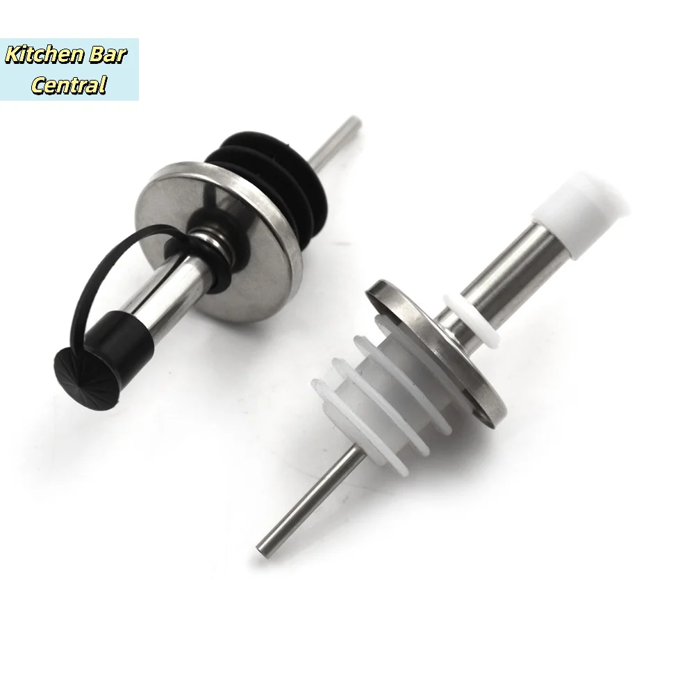 【1PC Stainless Steel Wine Olive Oil Liquor Free Flow Bottle Pourer Dispenser Spout】