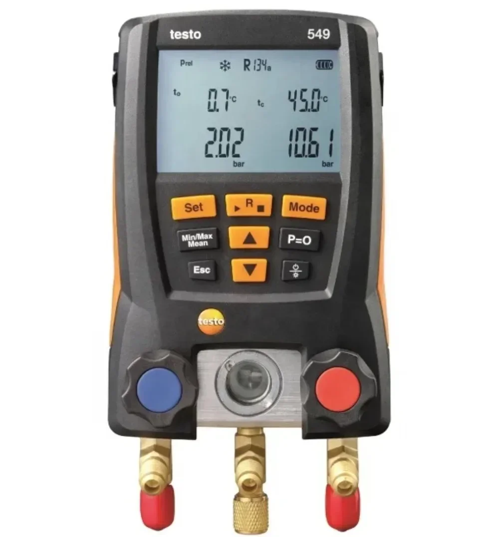 Testo 549 Original Digital Manifold Meter Air Conditioner Refrigerant Pressure Gauge