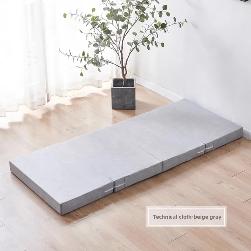 Foldable Sponge Mattresses Bedroom Single Bed Memory Foam Folding Mattress for Office Lunch Break Simple Tatami Mat Yoga Pad
