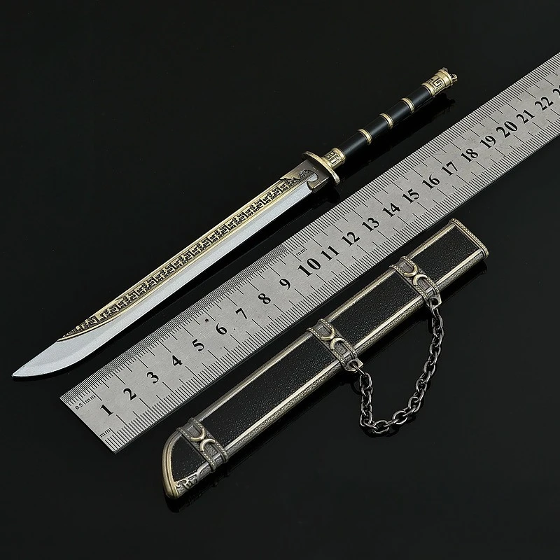 22cm/8.66in Novoland: Pearl Eclipse Film and Television Peripherals Big Knife Metal Crafts Toys Model Weapon Ornament Collection