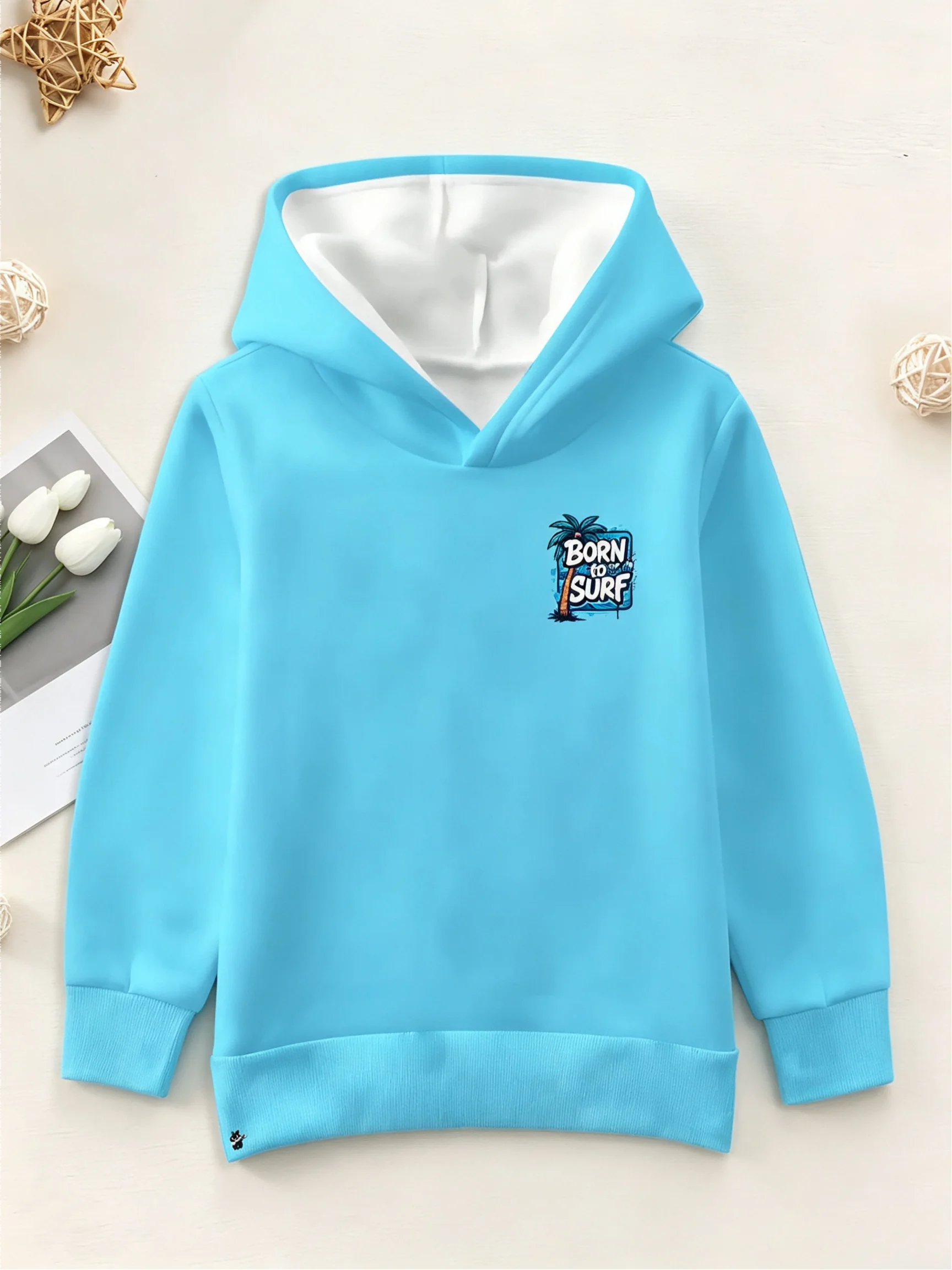 Toddler Hooded Sweatshirt Soft Breathable Kids Hoodie for Boys Girls Casual Daily Wear for Spring Autumn Winter