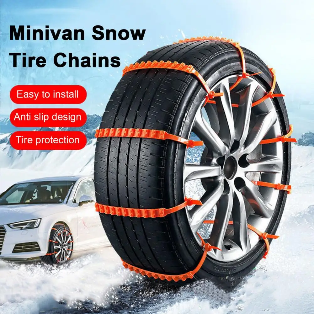 10/20/30/40Pcs Anti Skid Snow Chains Car Tire Snow Chains Car Winter Tire Wheels Chain Reusable Anti-Slip Versatile Snow Chains