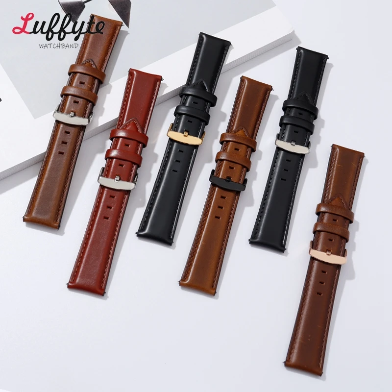Echt leder Armband 18mm 20mm 22mm Männer Frauen hochwertige Leder armband Universal Leder armband