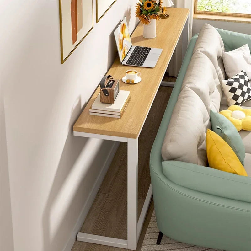 Log Style Province Space Furniture Sofa with Long Table in The Bedroom Narrow Cabinet By The Bed Living Room Wall Storage Rack