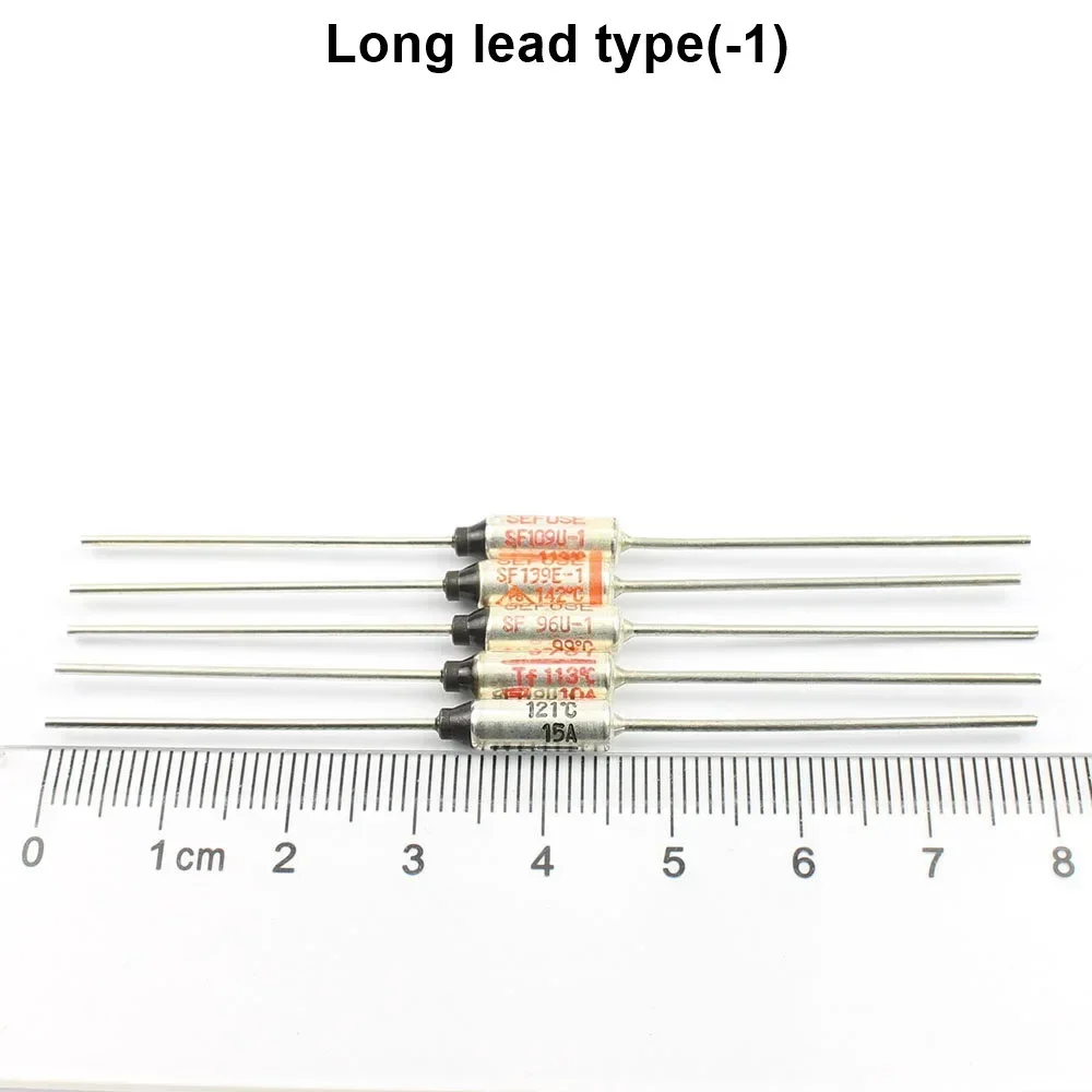 10pcs Microtemp Thermal Fuse 121°C 121 Degree TF Cutoff SF119E 10A AC 250V New