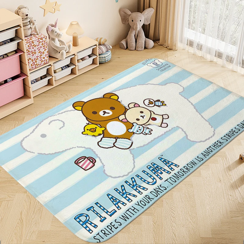 

Custom Kitchen Treadmill Rugs A-Rilakkumas Washable Non-slip Mats Useful Things for Home Entrance Mats Foot Mat Funny Doormat