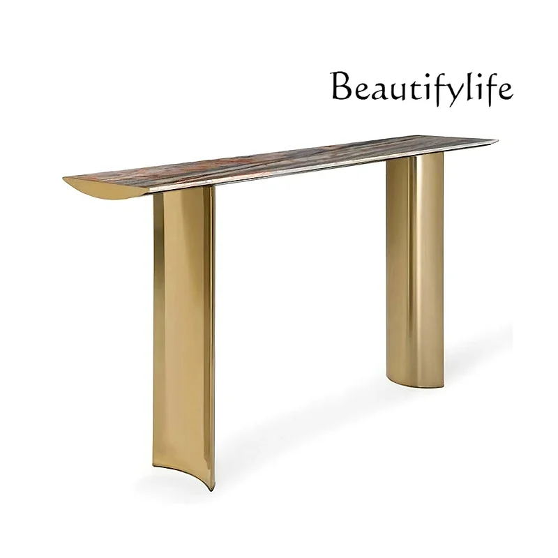 

Italian light luxury marble entrance table, living room wall decoration, corridor entry end view table