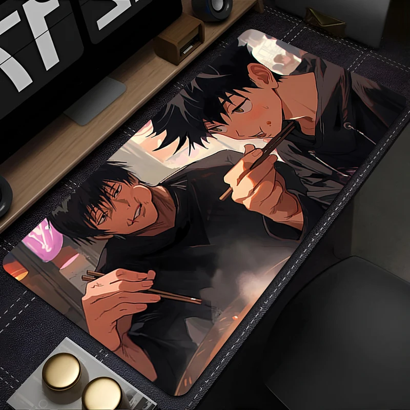 السلع المنزلية لوحات ماوس للألعاب ماوس حصيرة كبيرة مكتب الحصير عدم الانزلاق المطاط ماوس الوسادة Jujutsu Kaisen Toji Fushiguro لوحة المفاتيح