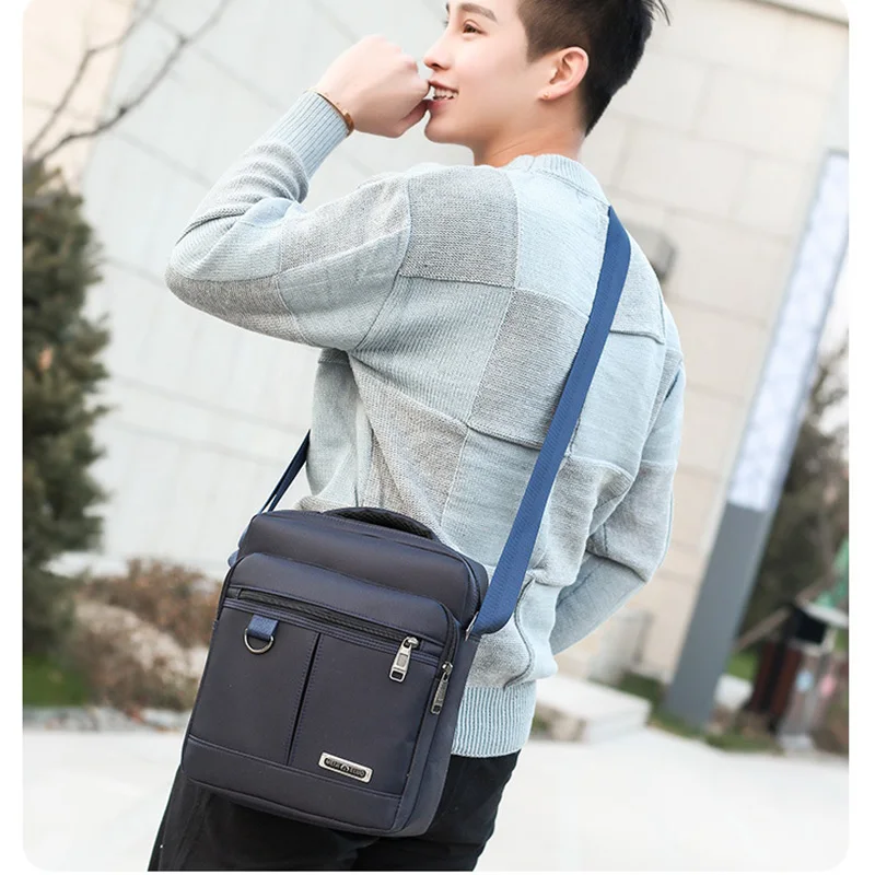 Men Casual Messenger Bag Satchels Fashion Handbags Zipper Shoulder Bags High Quality Business Male Crossbody Sling Flap XA195ZC